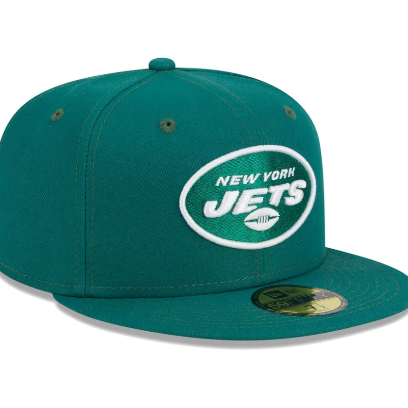 Fitted^New York Jets Men's New Era Green Main 59FIFTY Fitted Hat