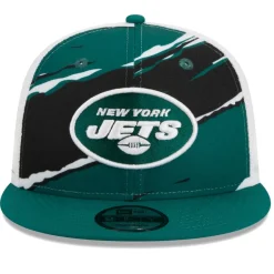 Snapback^New York Jets Men's New Era Green Tear Trucker 9FIFTY Snapback Hat