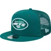 Snapback^New York Jets Men's New Era Green Main Trucker 9FIFTY Snapback Hat