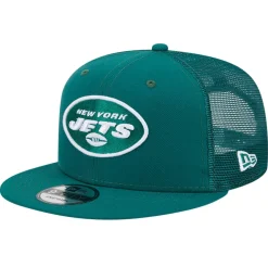 Snapback^New York Jets Men's New Era Green Main Trucker 9FIFTY Snapback Hat