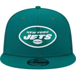 Snapback^New York Jets Men's New Era Green Main Trucker 9FIFTY Snapback Hat