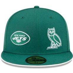 Fitted^New York Jets Men's New Era Green OVO X NFL 59FIFTY Fitted Hat