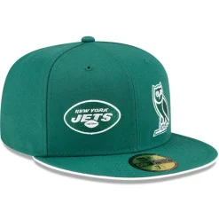 Fitted^New York Jets Men's New Era Green OVO X NFL 59FIFTY Fitted Hat