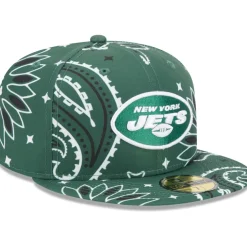 Fitted^New York Jets Men's New Era Green Paisley 59FIFTY Fitted Hat