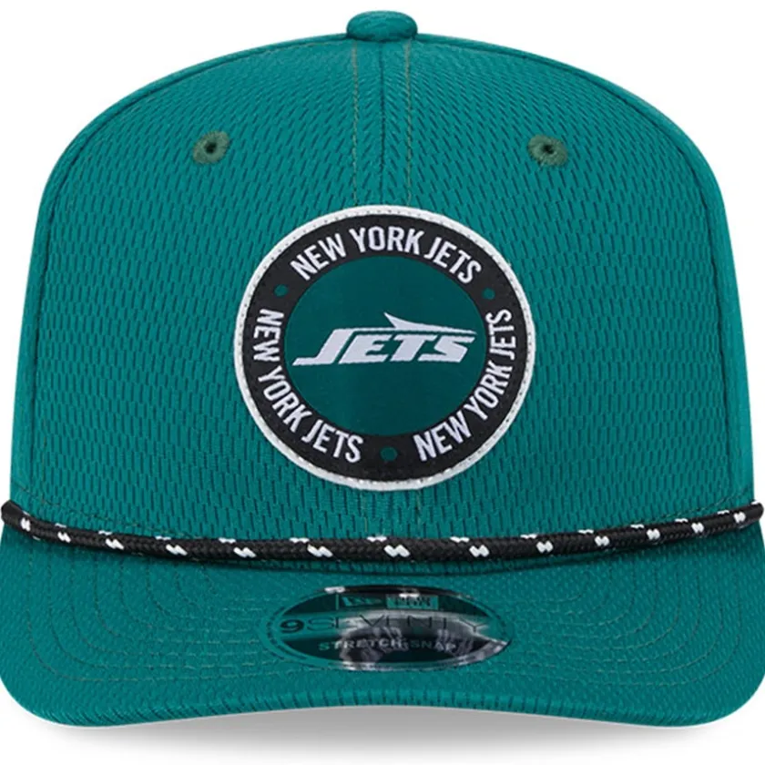 Hats|Men^New York Jets Men's New Era Green 2024 Sideline 9SEVENTY Stretch-Snap Hat