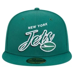 Hats|Men^New York Jets Men's New Era Green Script Sided 59FIFTY Fitted Hat