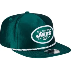 Snapback^New York Jets Men's New Era Green Throwback Rope Golfer Snapback Hat