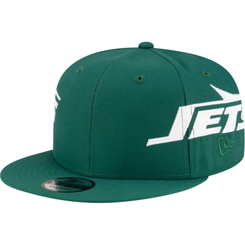 Snapback^New York Jets Men's New Era Green Helmet 9FIFTY Snapback Hat