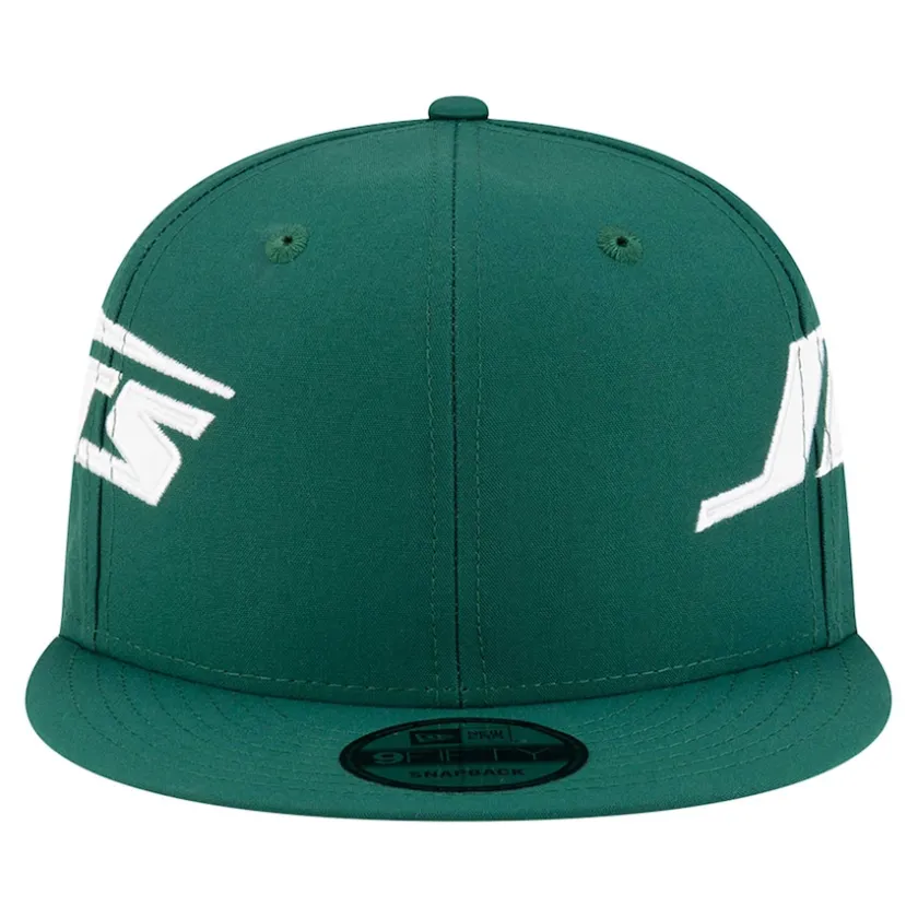 Snapback^New York Jets Men's New Era Green Helmet 9FIFTY Snapback Hat