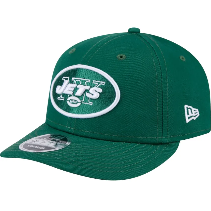 Snapback^New York Jets Men's New Era Green Main Low Profile 9FIFTY Snapback Hat