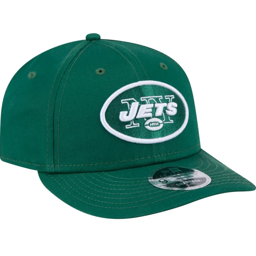 Snapback^New York Jets Men's New Era Green Main Low Profile 9FIFTY Snapback Hat