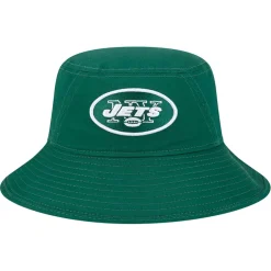 Bucket^New York Jets Men's New Era Green Main Bucket Hat