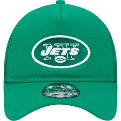 Adjustable^New York Jets Men's New Era Green 9FORTY A-Frame Trucker Adjustable Hat