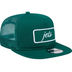 Snapback^New York Jets Men's New Era Green Forum Trucker 9FIFTY Snapback Hat
