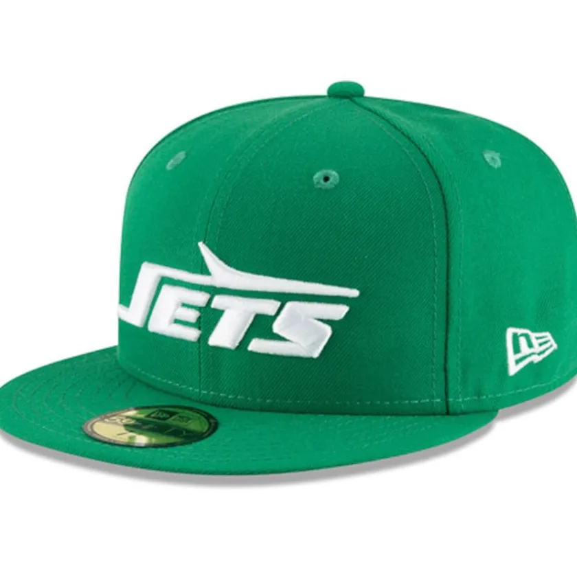 Fitted^New York Jets Men's New Era Green Omaha Throwback 59FIFTY Fitted Hat
