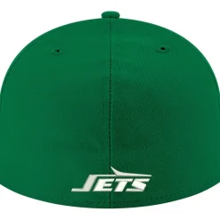 Fitted^New York Jets Men's New Era Kelly Green Omaha Throwback 59FIFTY Fitted Hat