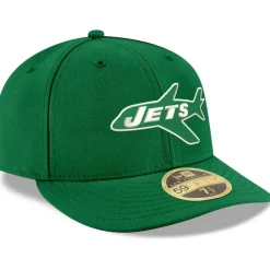 Fitted^New York Jets Men's New Era Kelly Green Omaha Throwback Low Profile 59FIFTY Fitted Hat