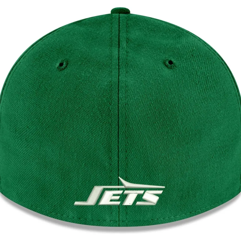Fitted^New York Jets Men's New Era Kelly Green Omaha Throwback Low Profile 59FIFTY Fitted Hat