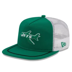 Snapback^New York Jets Men's New Era Kelly Green/White Original Classic Golfer Adjustable Hat