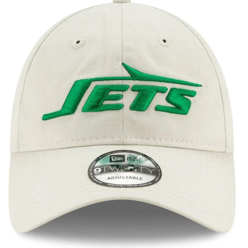 Hats|Men^New York Jets Men's New Era Khaki Playmaker Logo 9TWENTY Adjustable Hat