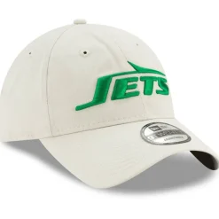 Hats|Men^New York Jets Men's New Era Khaki Playmaker Logo 9TWENTY Adjustable Hat
