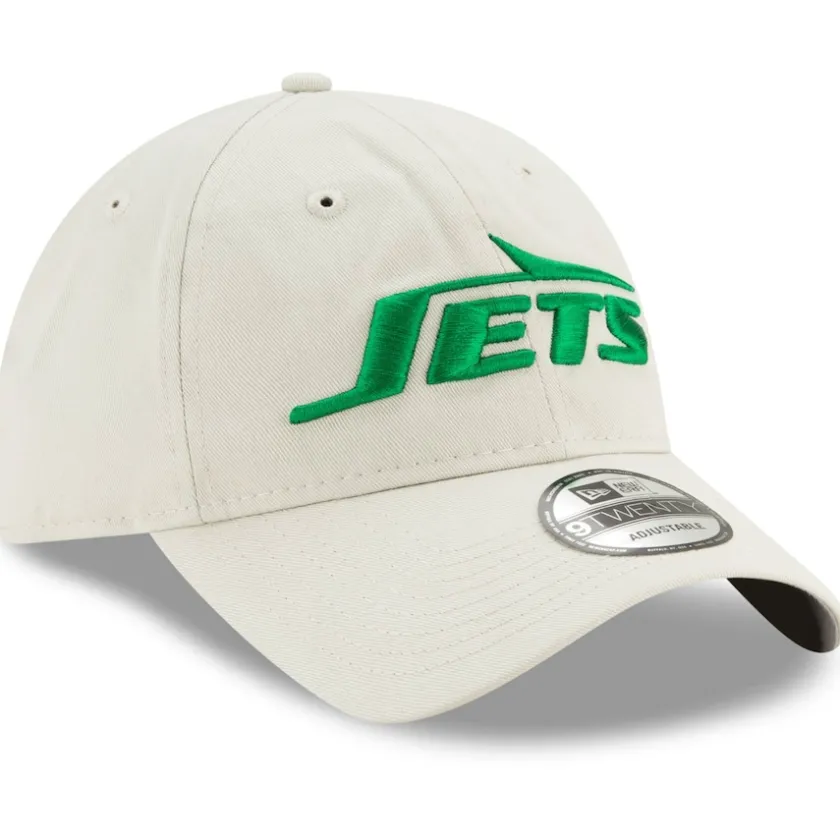 Hats|Men^New York Jets Men's New Era Khaki Playmaker Logo 9TWENTY Adjustable Hat