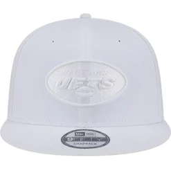 Snapback^New York Jets Men's New Era Main White On White 9FIFTY Snapback Hat