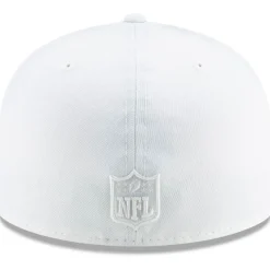 Fitted^New York Jets Men's New Era White On White 59FIFTY Fitted Hat
