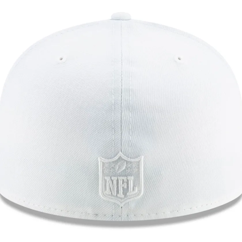 Fitted^New York Jets Men's New Era White On White 59FIFTY Fitted Hat