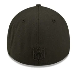 Flex^New York Jets Men's New Era Black On Black 39THIRTY Flex Hat