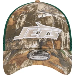 Flex^New York Jets Men's New Era Realtree Camo/Green Active 39THIRTY Flex Hat