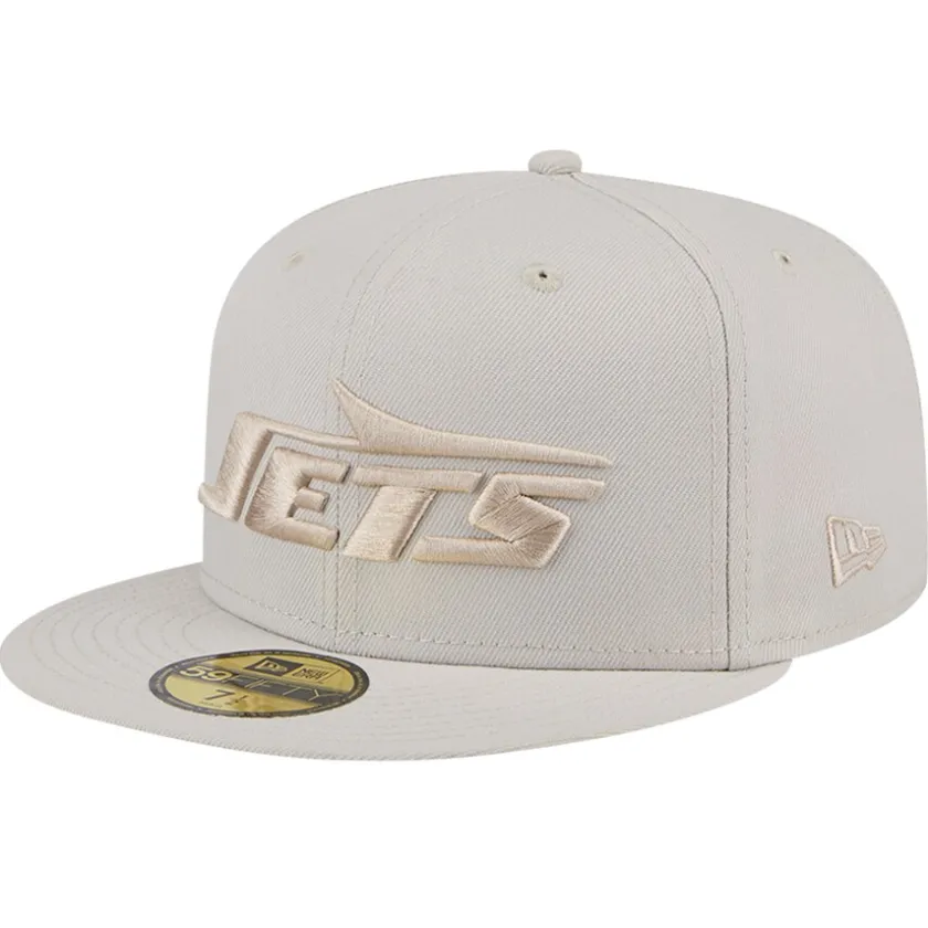 Fitted^New York Jets Men's New Era Stone Color Pack 59FIFTY Fitted Hat