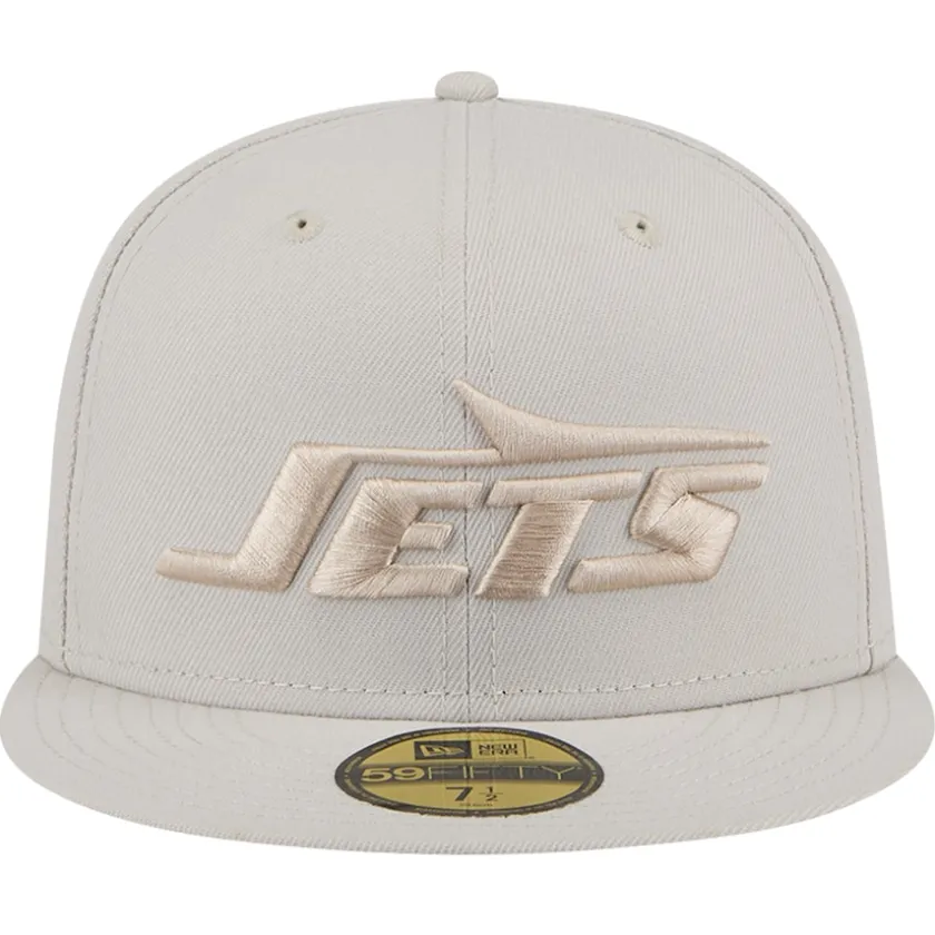 Fitted^New York Jets Men's New Era Stone Color Pack 59FIFTY Fitted Hat