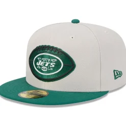 Hats|Men^New York Jets Men's New Era Stone/Green 2024 Sideline Historic 59FIFTY Fitted Hat