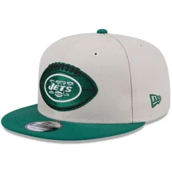 Snapback^New York Jets Men's New Era Stone/Green 2024 Sideline Historic 9FIFTY Snapback Hat