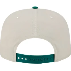 Snapback^New York Jets Men's New Era Stone/Green Athletic Golfer Snapback Hat