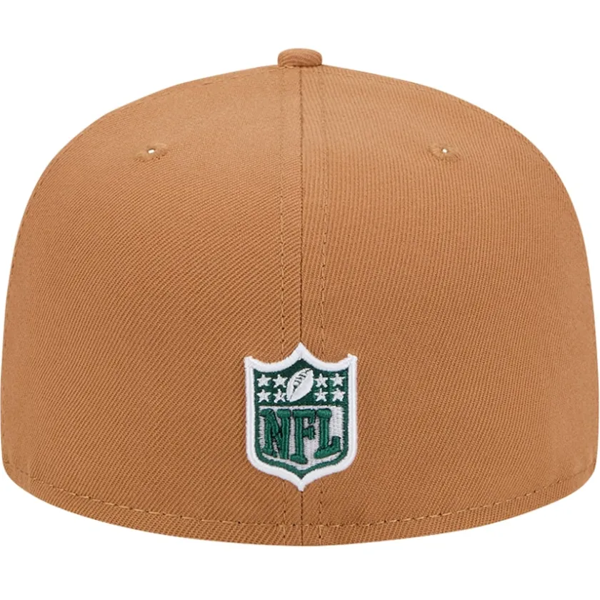 Fitted^New York Jets Men's New Era Tan Color Pack 59FIFTY Fitted Hat With Side Patch