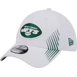 Flex^New York Jets Men's New Era White Active 39THIRTY Flex Hat