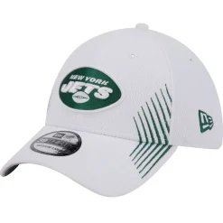 Flex^New York Jets Men's New Era White Active 39THIRTY Flex Hat
