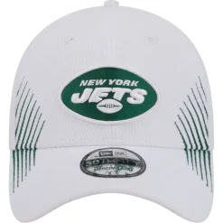 Flex^New York Jets Men's New Era White Active 39THIRTY Flex Hat