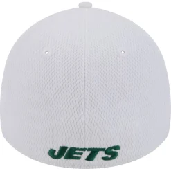 Flex^New York Jets Men's New Era White Active 39THIRTY Flex Hat