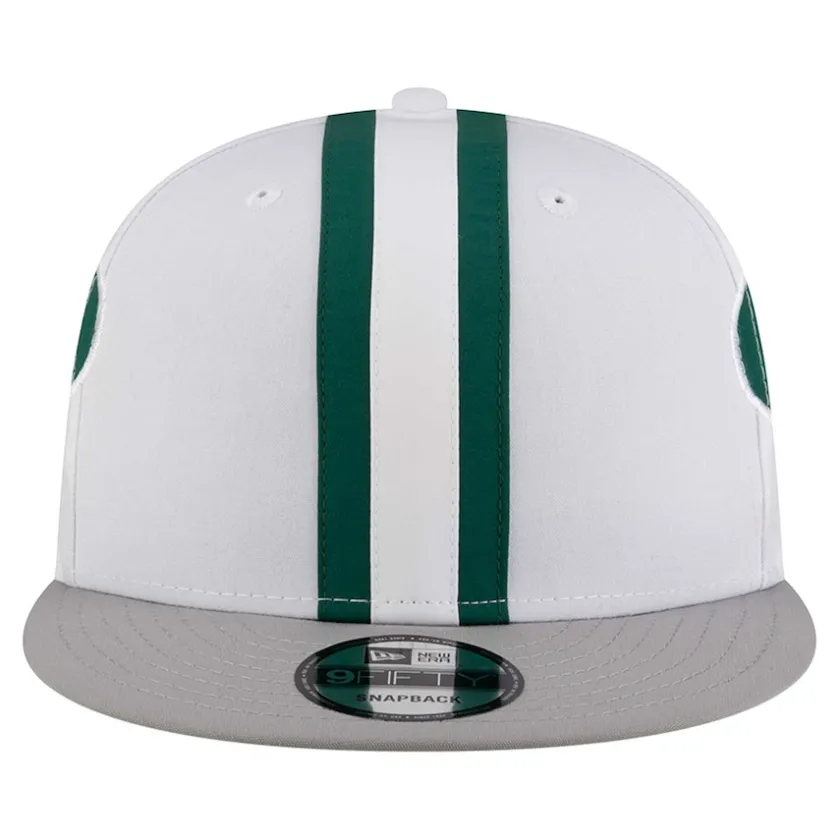 Snapback^New York Jets Men's New Era White Throwback Helmet 9FIFTY Snapback Hat