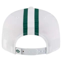 Snapback^New York Jets Men's New Era White Throwback Helmet 9FIFTY Snapback Hat