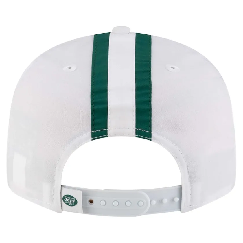 Snapback^New York Jets Men's New Era White Throwback Helmet 9FIFTY Snapback Hat