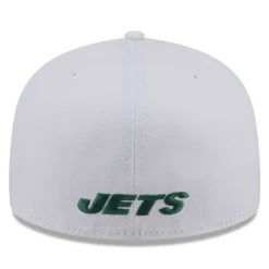 Fitted^New York Jets Men's New Era White Omaha 59FIFTY Fitted Hat