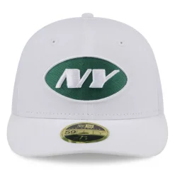 Fitted^New York Jets Men's New Era White Omaha Low Profile 59FIFTY Fitted Hat