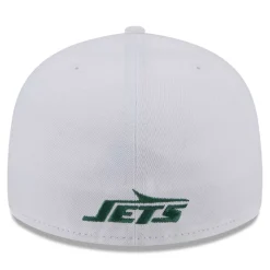 Fitted^New York Jets Men's New Era White Omaha Low Profile 59FIFTY Fitted Hat
