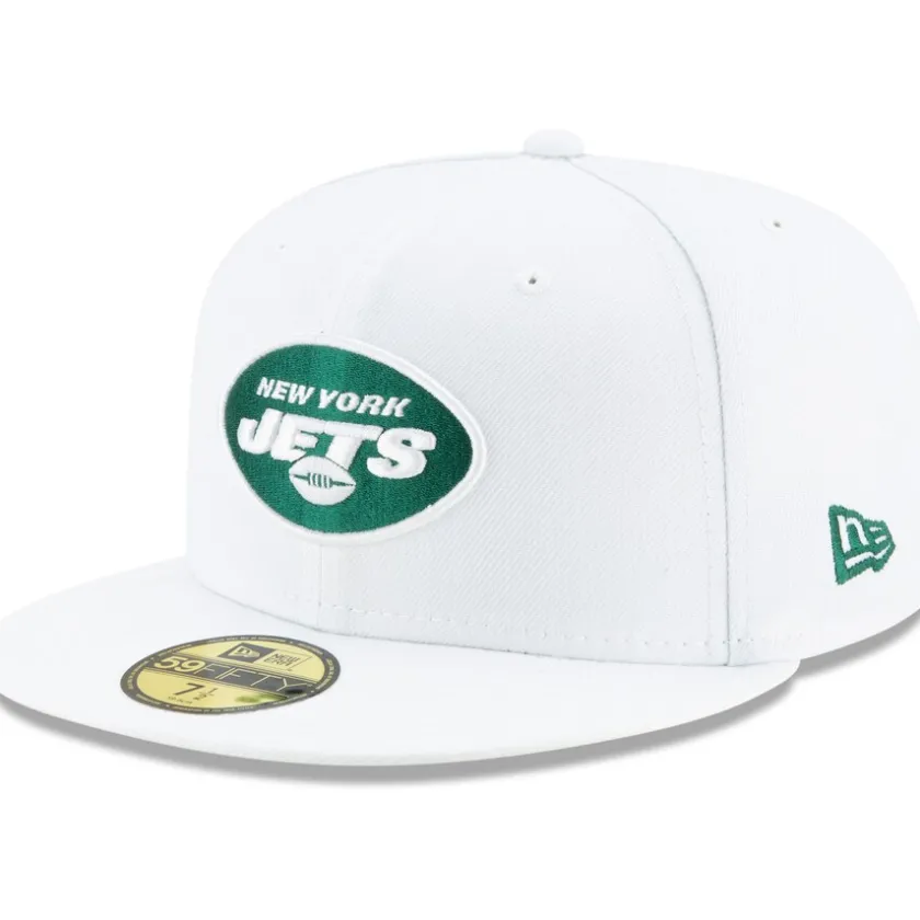 Hats|Men^New York Jets Men's New Era White Omaha 59FIFTY Fitted Hat
