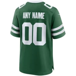 Jerseys|Men^New York Jets Men's Nike Legacy Green Custom Game Jersey