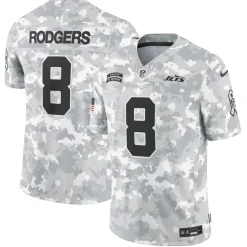 Jerseys|Men^New York Jets Men's Nike Aaron Rodgers Arctic Camo 2024 Salute To Service Limited Jersey